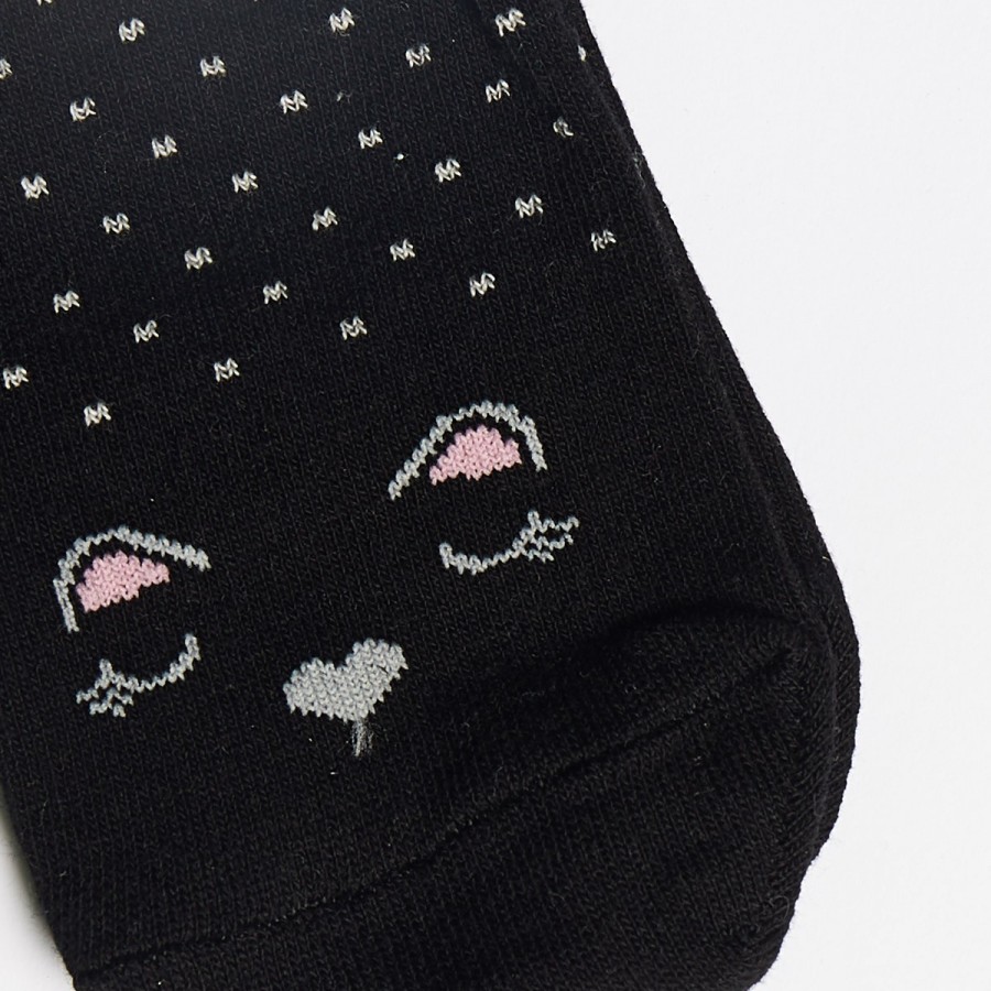Chaussettes Femme K. Bell à Motif Chat – Taille 4-10 – Neuves Avec étiquettes